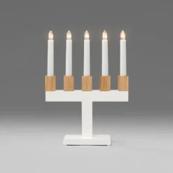 Adventsljusstake Gnosjö Konstsmide 5L Trä
