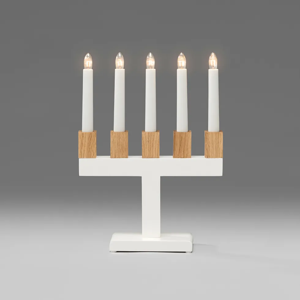 Adventsljusstake Gnosjö Konstsmide 5L Trä