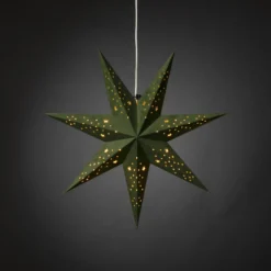 Adventsstjärna Gnosjö Konstsmide 5950 Sammet 60 cmGrön