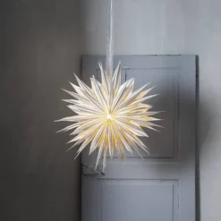 Adventsstjärna Star Trading Print Papperstjärna Randig 60 cm