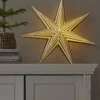 Adventsstjärna Star Trading Stripe Papperstjärna 60 cmVit/Grön