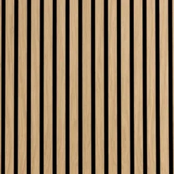 Akustikpanel Wood on wall Ek Ljuslackad