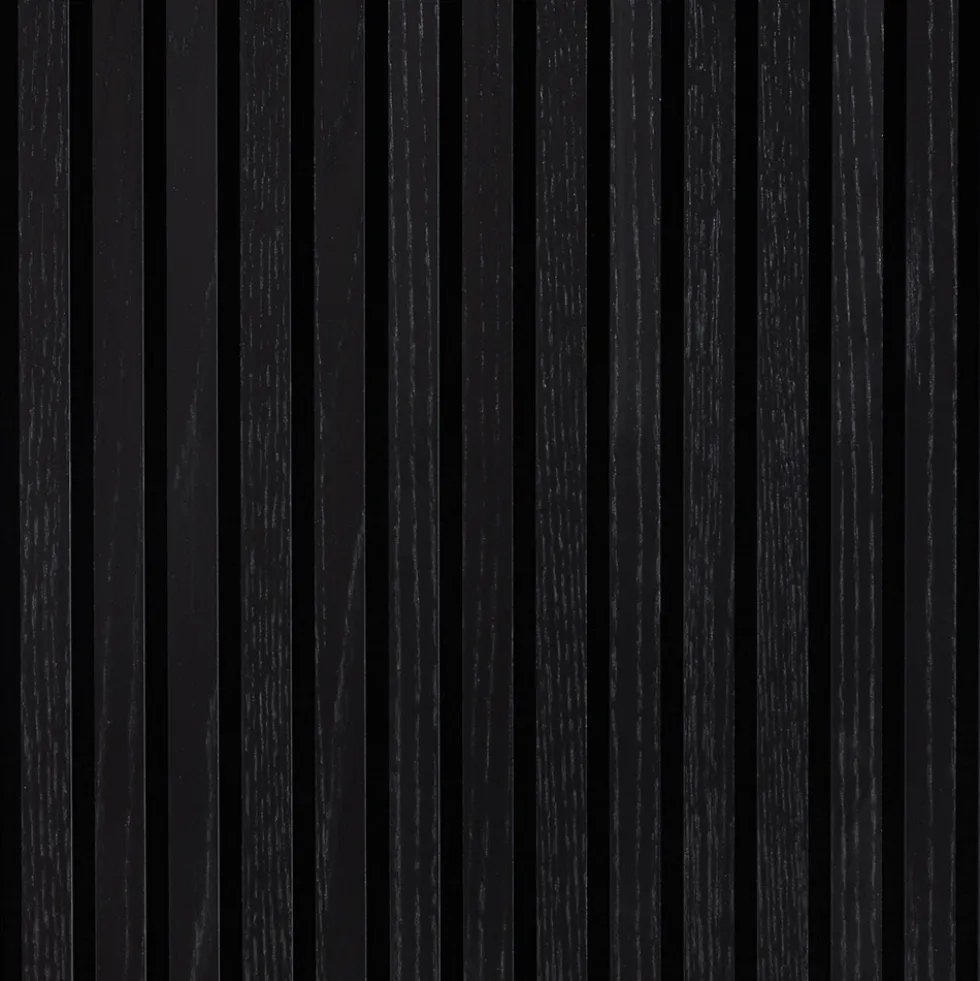 Akustikpanel Wood on wall Ek Svartlackad