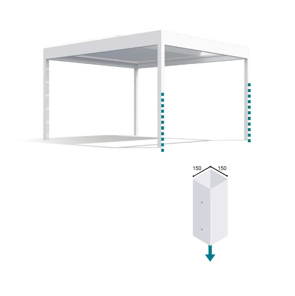 Aluminiumpergola Allvy Sunroom Orienta