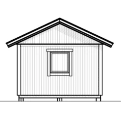 Attefallshus Vibostugan Njuta 20-1 19,6 m² Trähus