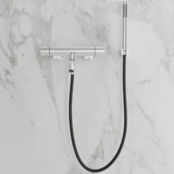 Badkarsblandare Scandtap Steel Pleasure 4 med Handdusch
