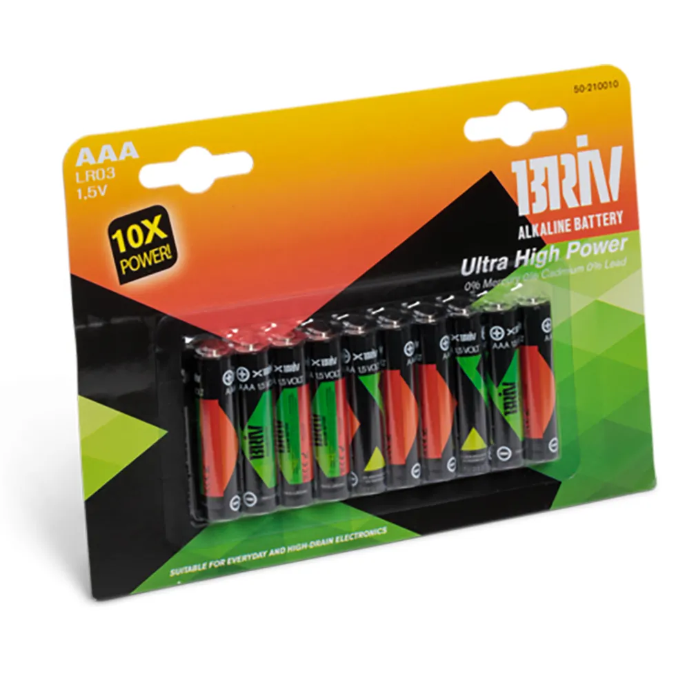 Batteri Briv LR03 AAA 10-Pack