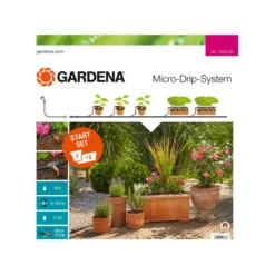 Bevattningsstartset Gardena Micro-Drip-System M för Terrass/Balkong utan Timer 2022