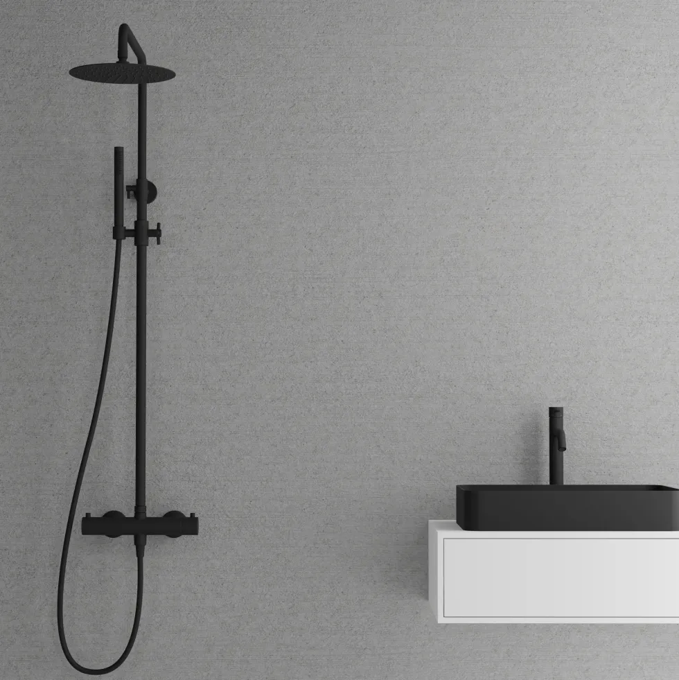 Blandarpaket Scandtap med Takduschset, Tvättställsblandare och Tvättställ Rare S