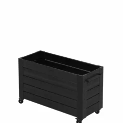 Blomlåda med Hjul PLUS Cubic Svart 120 x 50 x 73 cm