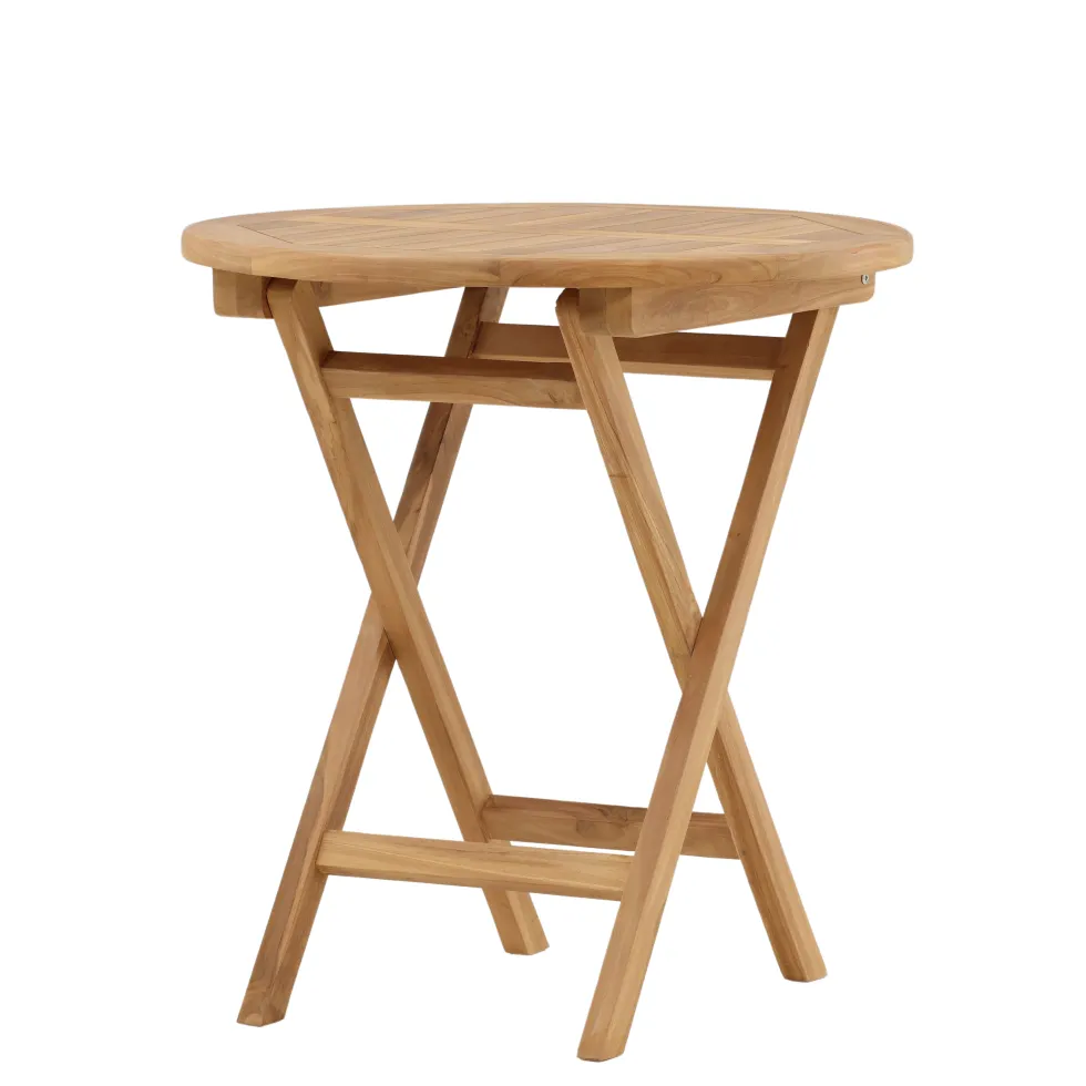 Cafébord Venture Home Kenya Teak Ø70 cm, Robust Träbord för Uteplatsen