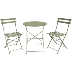 Caféset Outfit Sam 2st Fällbara Stolar med Bord Ø60 cm