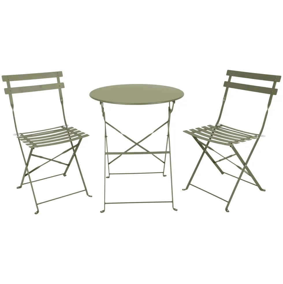 Caféset Outfit Sam 2st Fällbara Stolar med Bord Ø60 cm
