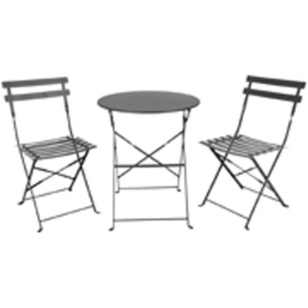 Caféset Outfit Sam 2st Fällbara Stolar med Bord Ø60 cm