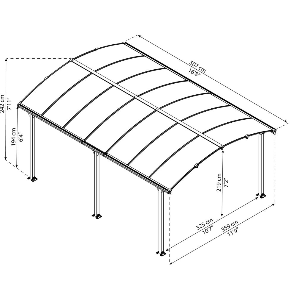 Carport Canopia by Palram Arcadia 5000