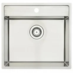 Diskho Lavabo Nexus 60 Rostfri 530 mm Enkel med Korgventil & Vattenlås