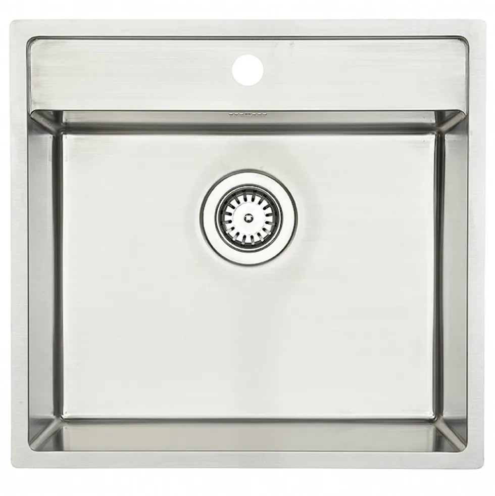 Diskho Lavabo Nexus 60 Rostfri 530 mm Enkel med Korgventil & Vattenlås