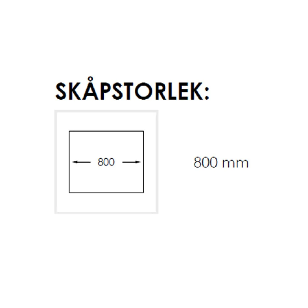 Diskho Nordic Tech Radius 700 B X Rostfri Enkel med Korgventil & Vattenlås