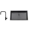 Disklåda Nordic Tech Titan 730 X med Köksblandare Steel Accent Square Shadow