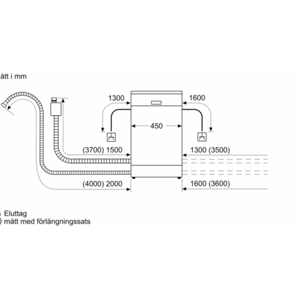 Diskmaskin Siemens SR65ZX22ME iQ500 Integrerad 45 cm