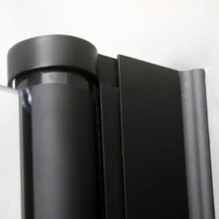Duschdörr Bathlife Mångsidig Rak Vägg Klar glas + Rak Dörr Mellan Vägg Svart