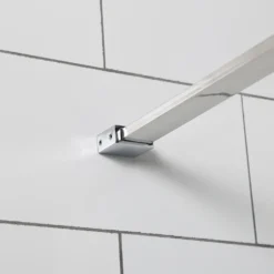 Duschhörna Bathlife Mångsidig Rak Vägg + Rak Dörr Delvis Frostat Glas