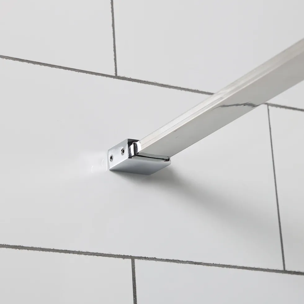 Duschhörna Bathlife Mångsidig Rak Vägg + Rak Dörr Delvis Frostat Glas
