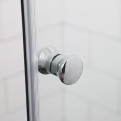 Duschhörna Bathlife Mångsidig Rak Vägg + Rak Dörr Delvis Frostat Glas