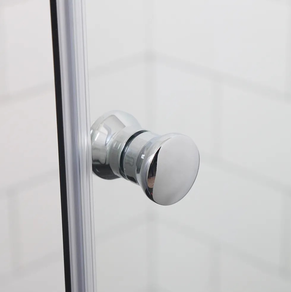 Duschhörna Bathlife Mångsidig Rak Vägg + Rak Dörr Delvis Frostat Glas
