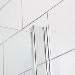 Duschhörna Bathlife Mångsidig Rak Vägg + Rak Dörr Delvis Frostat Glas