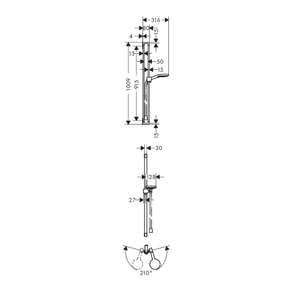 Duschset Axor Citterio E 3jet