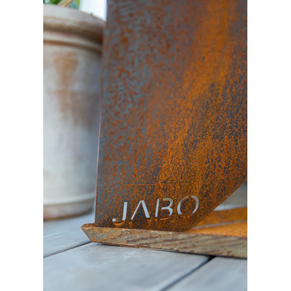 Eldfat Jabo Triangel Inkl Fat Corten 64x64x54 cm