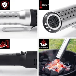 Elektrisk Grilltändare Landmann 2000W för Kol, Briketter & Ved