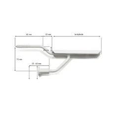 Fönsterbänkskonsol 2 Rak Smyg 120 mm