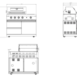 Fristående utekök Myoutdoorkitchen Pure Compact Black