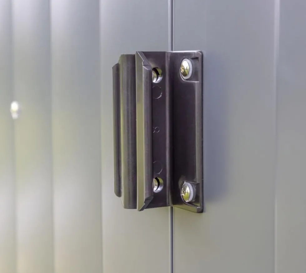 Förråd gop Trenix Antracit 8,5 kvm Redskapsbod Byggsats i Stål