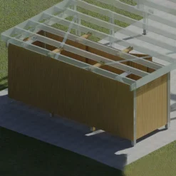 Förråd Palmako 10 m2 tillbehör till Carport Karl