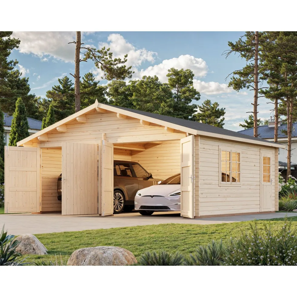 Garage Palmako Roger 28,4 m2 med Slagport