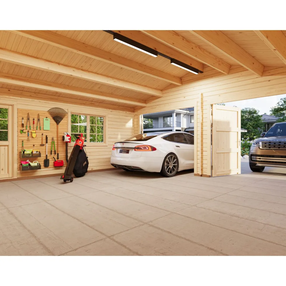 Garage Palmako Roger 28,4 m2 med Slagport