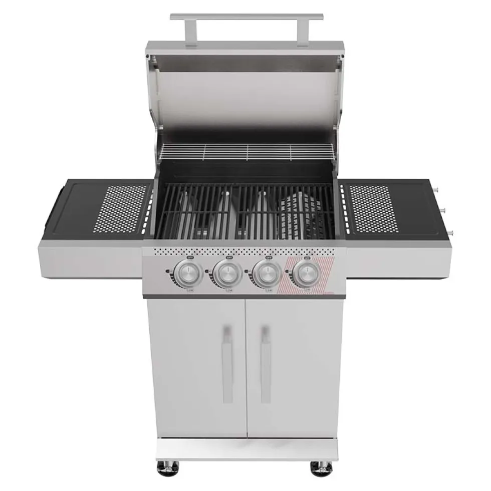 Gasolgrill Bluegaz Z40 Rostfritt Stål 3 Brännare & Sizzle Burner
