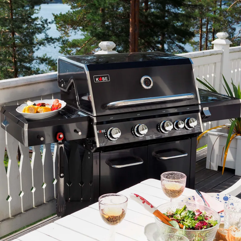 Gasolgrill Kobe Premium 4+1 Svart