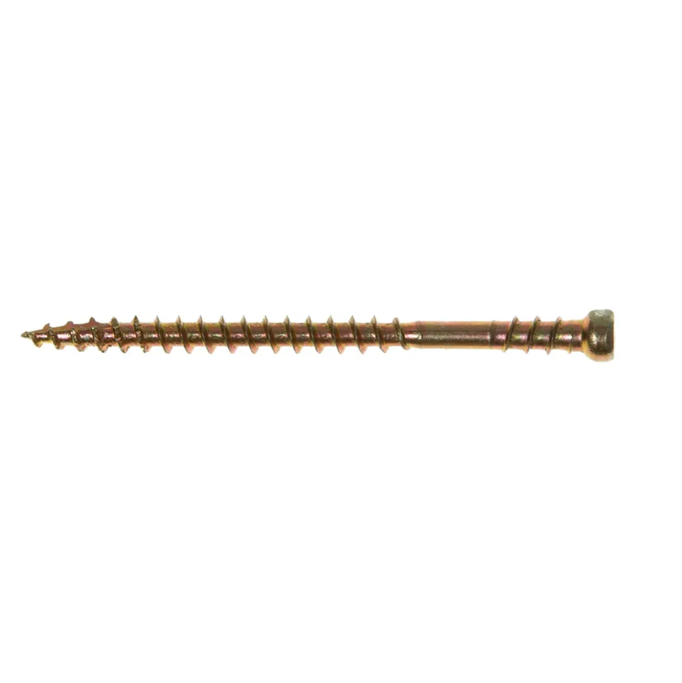 Golv-/Sockelskruv Gunnebo Fastening 3,9 mm Gulförzinkad Tx10