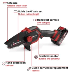 Grensågskit Einhell GE-PS 18/15 Li Bag KIT Sladdlös med 2,5 Ah Batteri