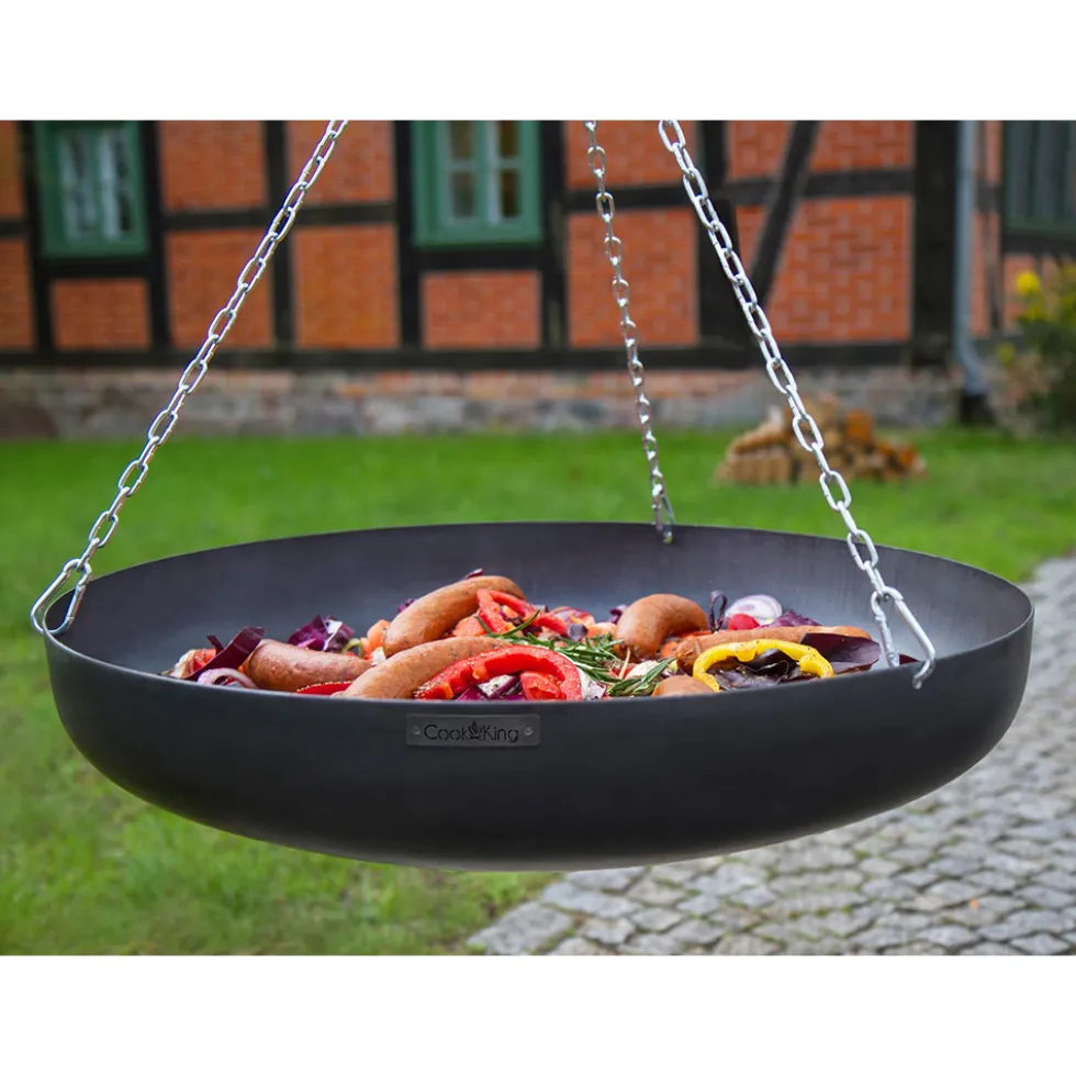Grillwok gop CookKing Ø60 cm i Stål, Stekhäll för Gasolgrill