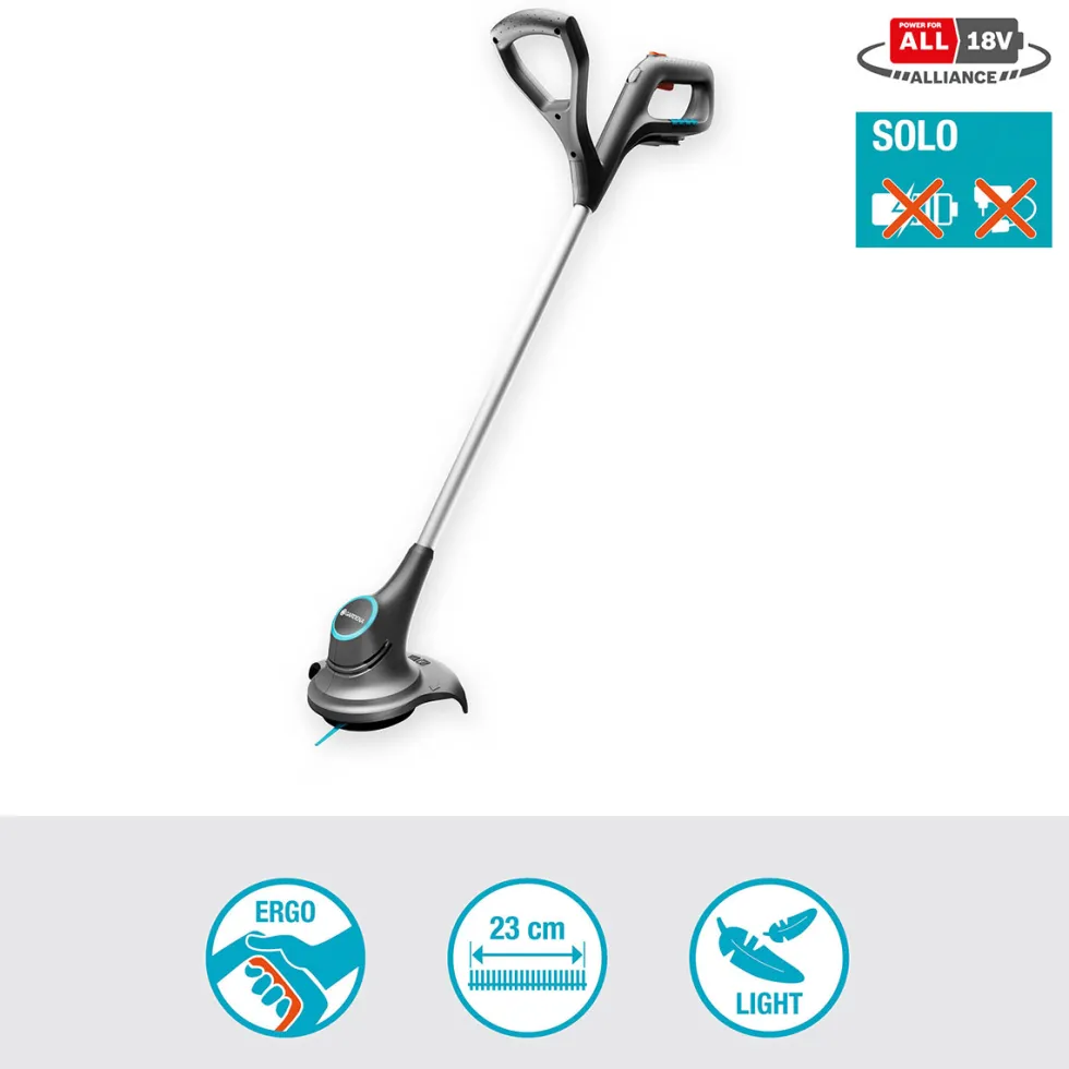 Grästrimmer Gardena SmallCut 23/18V P4A utan Batteri och Laddare