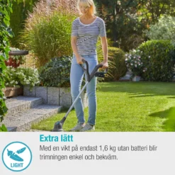 Grästrimmer Gardena SmallCut 23/18V P4A utan Batteri och Laddare