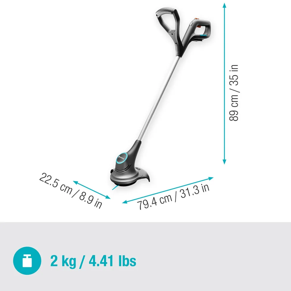 Grästrimmer Gardena SmallCut 23/18V P4A utan Batteri och Laddare
