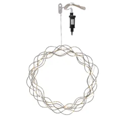 Hängande Dekoration Star Trading Curly Krans LED