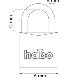 Hänglås Habo 402-30