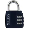 Hänglås Millers 4617Svart